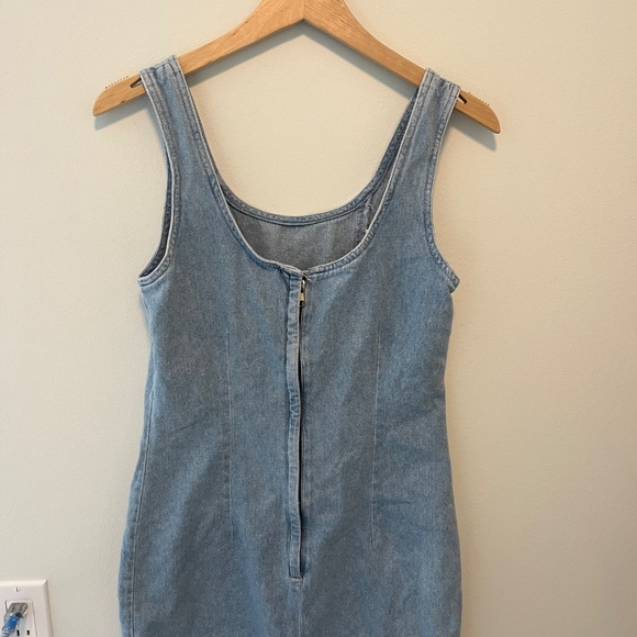 Vintage Cotton Ginny Dress Medium Denim - Picture 2 of 2